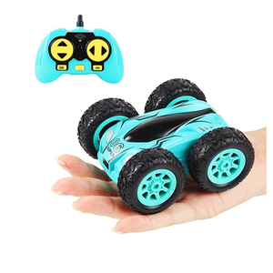  ماشین کنترلی چرخشی 360 درجه آبی Car 360 Degree Flip Remote Control Cars مقیاس 1:32_اسباب بازی